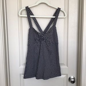 Anthropologie polka dot top